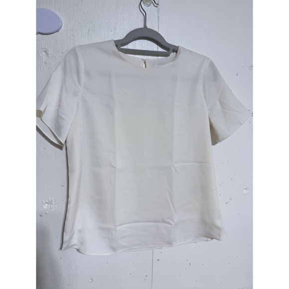 Banana Republic Tops - Banana Republic Womens XS Ivory Short Sleeve Keyhole Back Blouse NWT 887183-05-1